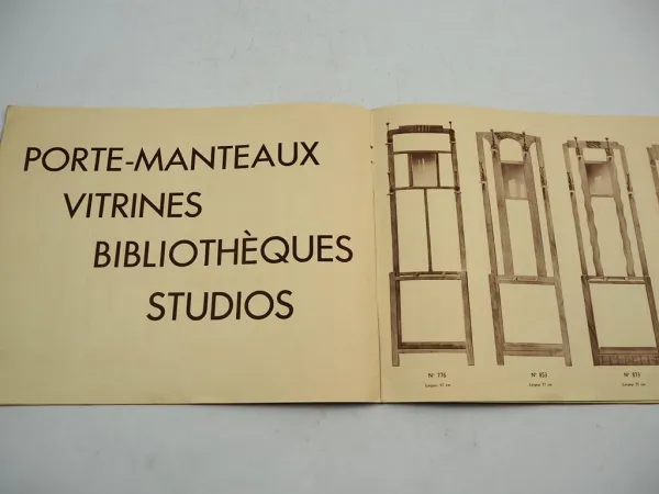 L. Geismar Fabrique de Meubles Paris 1936 Art Deco Tables Möbel Katalog