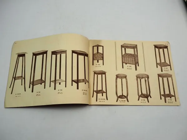 L. Geismar Fabrique de Meubles Paris 1936 Art Deco Tables Möbel Katalog