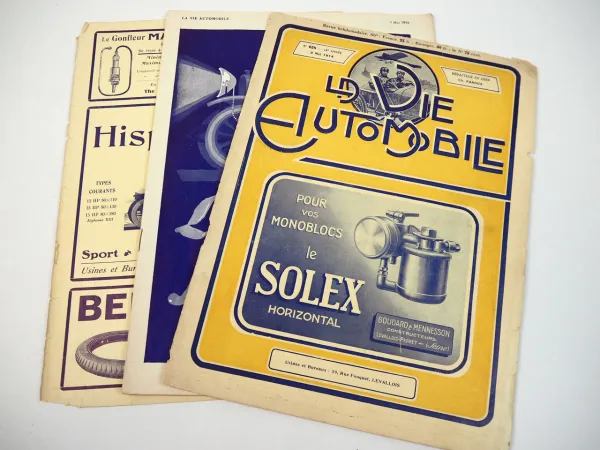 LA Vie Automobile Revue No 658 9. Mai 1914 La 26 HP Chevaux Metallurgique