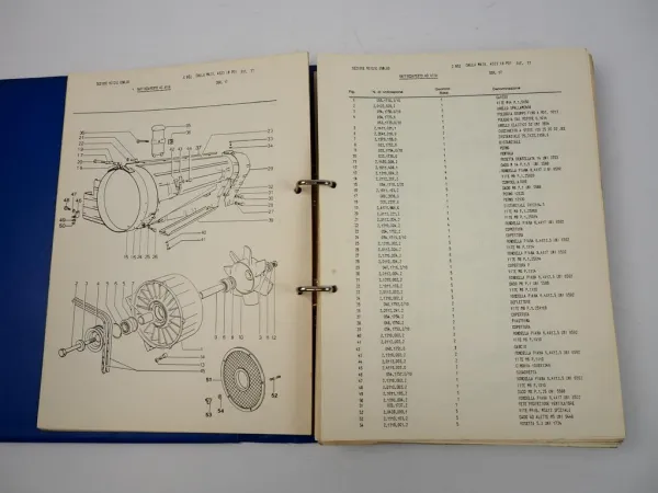 Lamborghini C503 C553 Schlepper Ersatzteilliste Catalogo Parti di Ricambio 1977