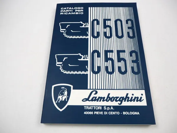 Lamborghini C503 C553 Schlepper Ersatzteilliste Catalogo Parti di Ricambio
