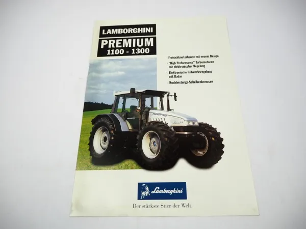 Lamborghini Premium 1100 1300 Traktor Technische Daten Prospekt 11/1999