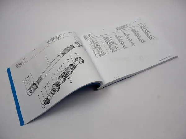 Lamborghini R854 Potenza Blu Traktor Ersatzteilkatalog Tractor Spare Parts