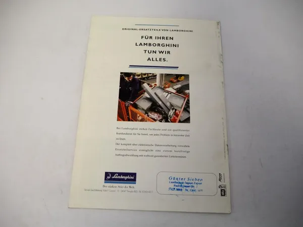 Lamborghini Racing 150 165 190 Schlepper Prospekt 07/1997
