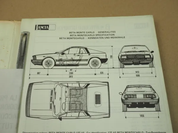 Lancia Beta Montecarlo Scorpion Technische Daten Technical Data 1977