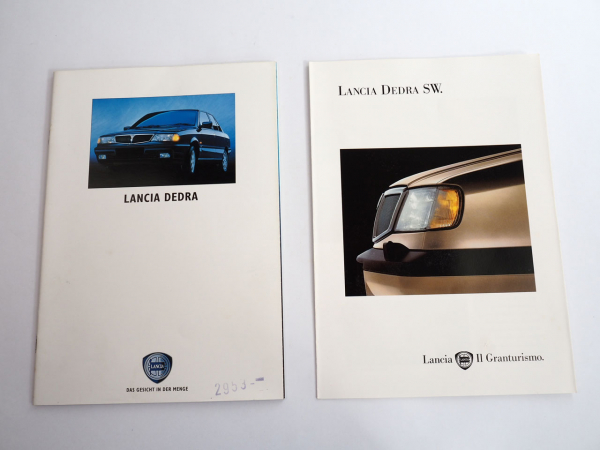 Lancia Dedra 2x Prospekt Technische Daten 1992/94