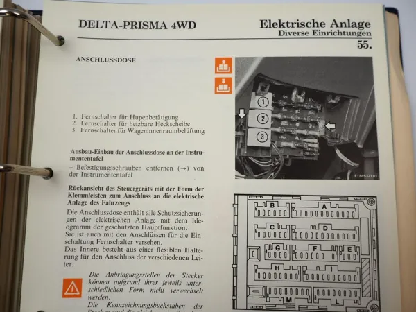 Lancia Prisma Delta HF integrale 16v 4WD Werkstatthandbuch 1986 / 89 Reparatur