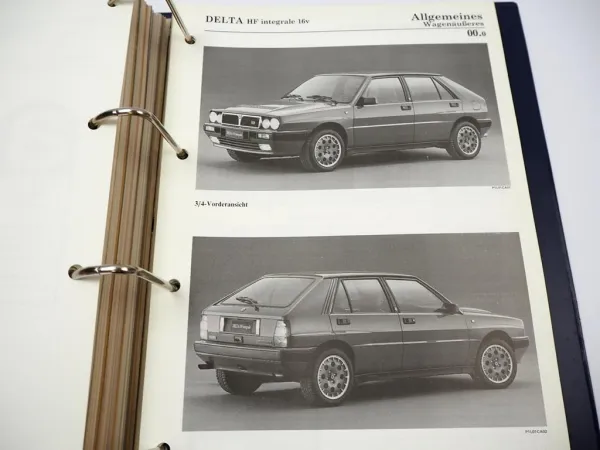 Lancia Prisma Delta HF integrale 16v 4WD Werkstatthandbuch 1986 / 89 Reparatur