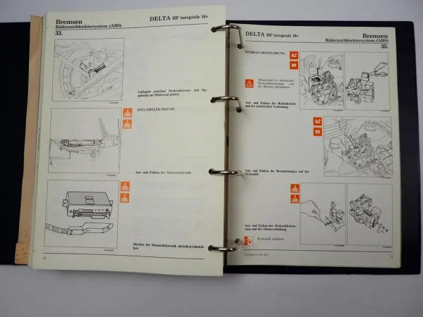 Lancia Prisma Delta HF integrale 16v 4WD Werkstatthandbuch 1986 / 89 Reparatur