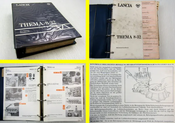Lancia Thema 8.32 V8 Ferrari Motor Reparaturanleitung 1986-89 Werkstatthandbuch