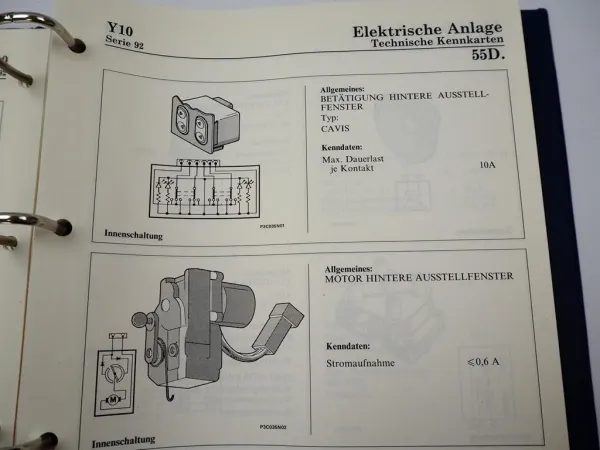 Lancia Y10 Serie 92 Diagnose Elektrik Reparaturanleitung Werkstatthandbuch 1992