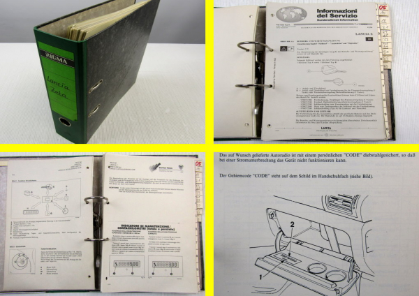 Lancia Zeta Z Kundendienstmitteilungen Werkstatthandbuch Reparatur 1994 - 2000