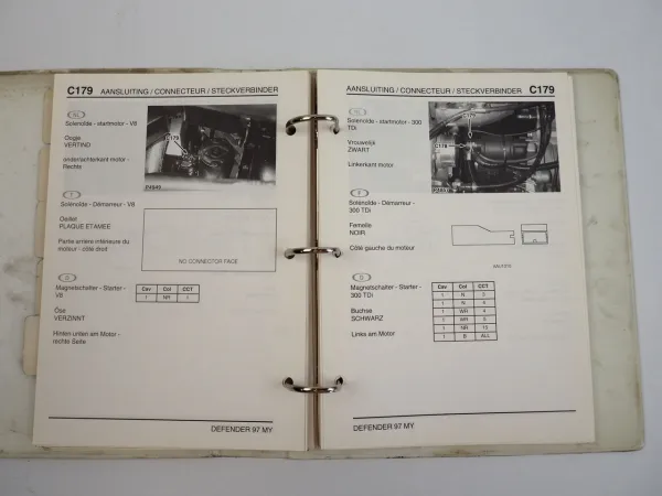 Land Rover Defender 90 110 130 MJ 1997 Elektrische Schaltpläne Fehlersuche