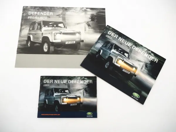 Land Rover Defender 90 110 130 TD4 ab2007 Prospekt Verkäuferleitfaden Preisliste