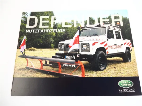 Land Rover Defender Prospekt Nutzfahrzeuge mit verschied. Aufbauten