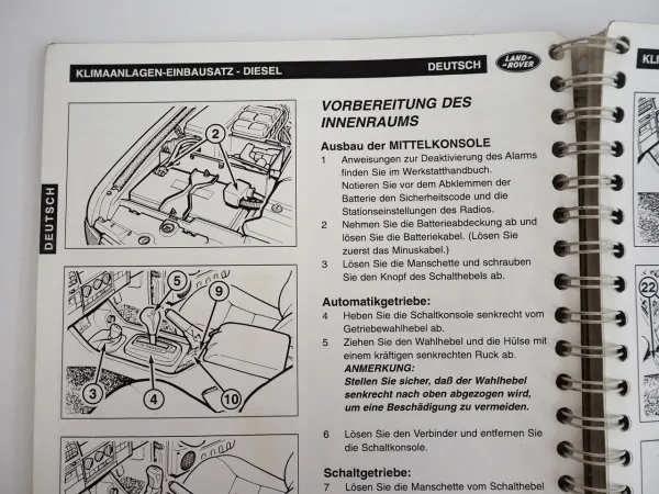 Land Rover Discovery Diesel ab 1998 Einbauanleitung Klimaanlage