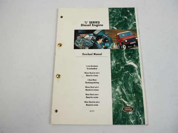 Land Rover L Dieselmotor Freelander Werkstatthandbuch Überholungsanleitung 1997