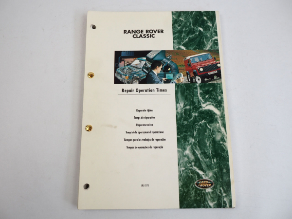 Land Rover Range Rover Classic ab 1995 Reparaturzeiten Werkstatthandbuch 1998