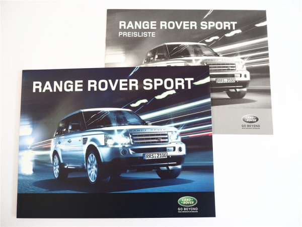 Land Rover Range Rover Sport L320 Prospekt 5/2008 und Preisliste