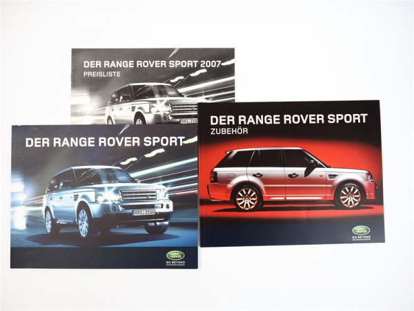 Land Rover Range Rover Sport L320 Prospekt Zubehör Preisliste 2007