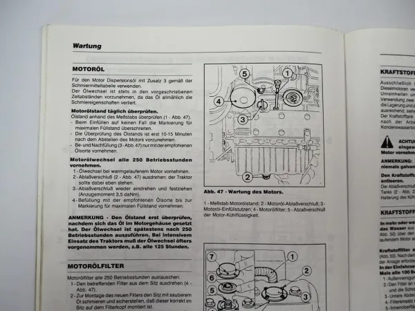 Landini Globus 50 60 70 Top Techno Schlepper Betriebsanleitung 1997