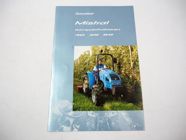Landini Mistral 40 45 50 Kompakt Traktor Prospekt 1999