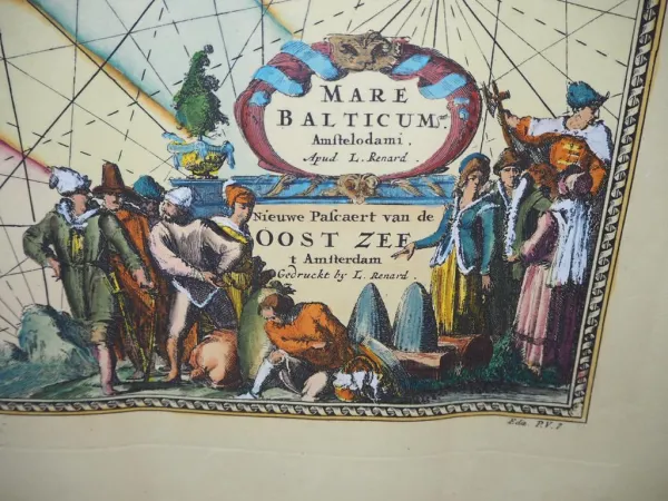 Landkarte Mare Balticum Oost Zee Ostsee L. Renard Amsterdam Alter?