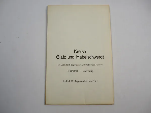 Landkarte Meßtischblatt Schlesien Kreis Glatz Habelschwerdt