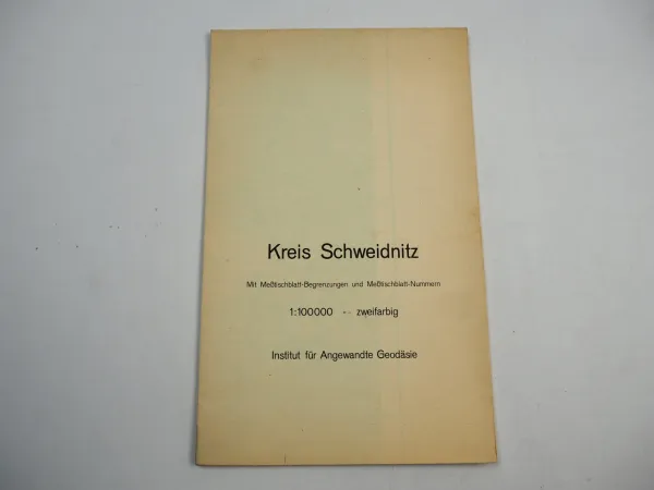 Landkarte Meßtischblatt Schlesien Kreis Schweidnitz