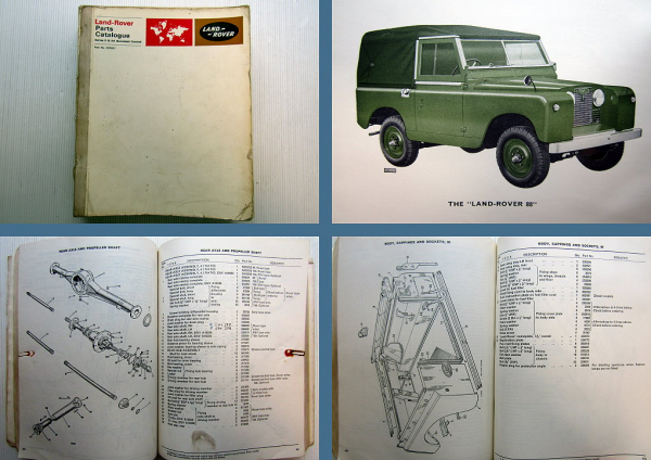 Landrover Land-Rover Serie II IIA Parts Catalogue Parts List 1968