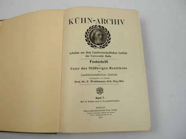 Landwirtschaftliches Institut Universität Halle Festschrift 50 Jahre 1914