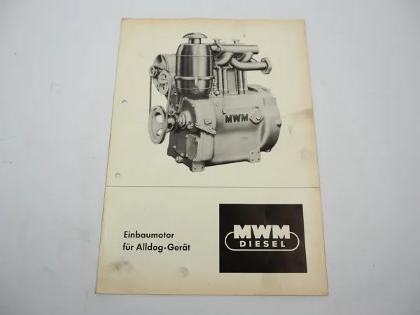 Lanz Alldog A1315 Geräteträger Einbauanleitung Dieselmotor MWM AKD10Z 1962