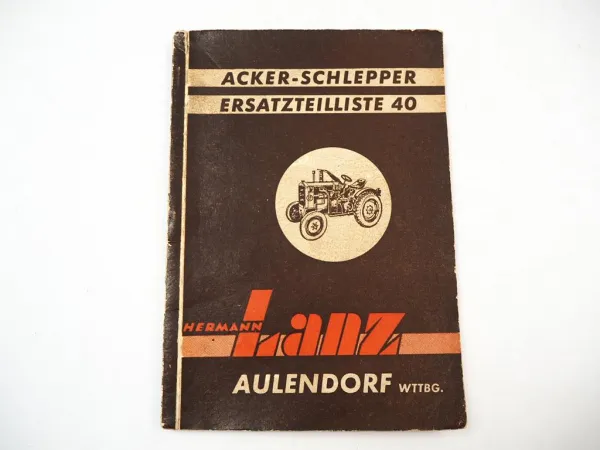 Lanz Hela D11 D38 Schlepper Ersatzteilkatalog Ersatzteilliste mit Deutz Motor
