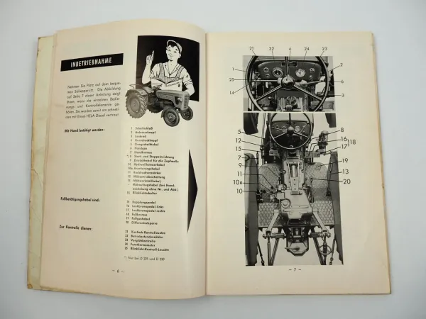 Lanz Hela D218 D225 D230 Dieselschlepper Bedienungsanleitung Ersatzteilliste