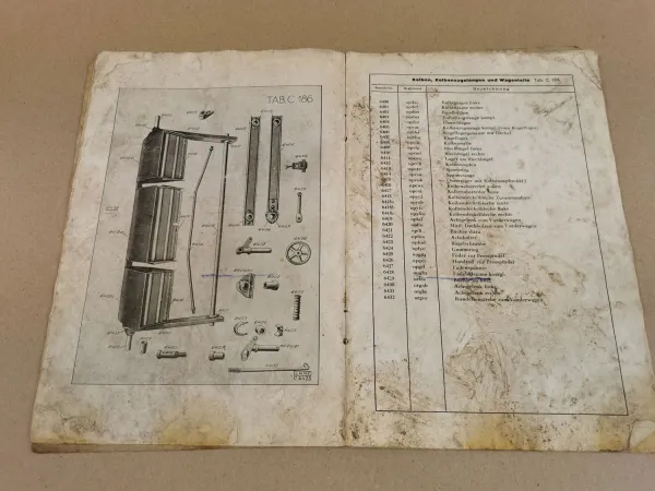 Lanz SK400 bis SK1000 SKB1000 Langstroh Presse Ersatzteilliste ca 1940
