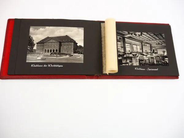 Leuna Fotoalbum für einen scheidenden Leuna Arbeiter ca. 1960 DDR