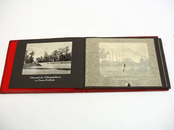 Leuna Fotoalbum für einen scheidenden Leuna Arbeiter ca. 1960 DDR