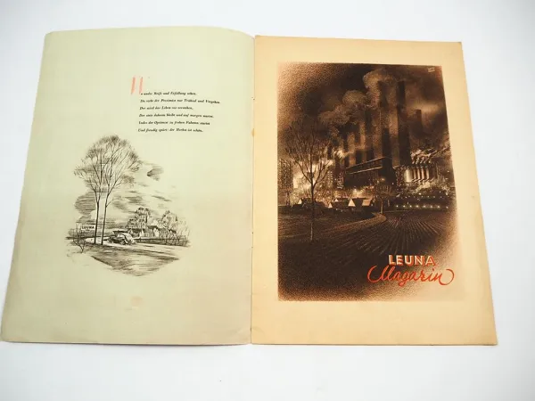 Leuna Magazin Öl Benzin Gasolin 1930er Jahre