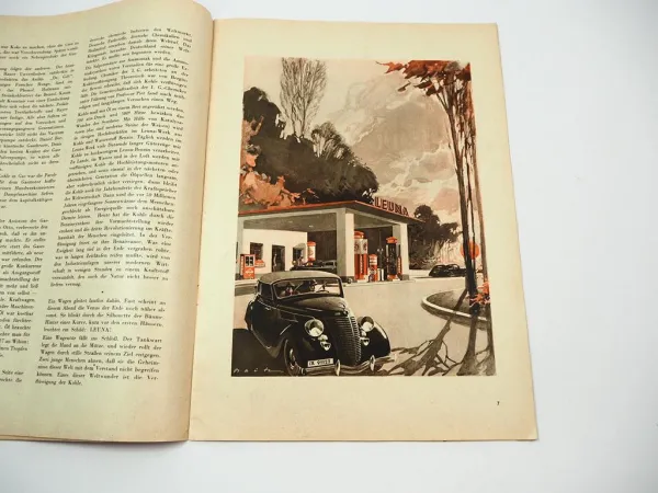 Leuna Magazin Öl Benzin Gasolin 1930er Jahre