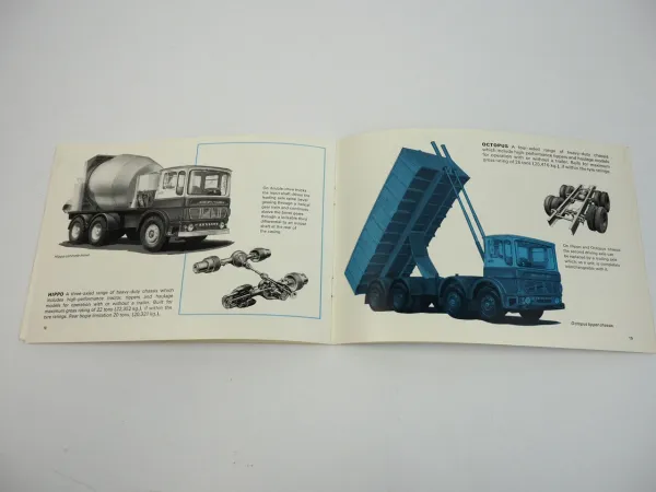 Leyland Freightline truck Hippo Retriever Badger Octopus brochure 1966 Prospekt