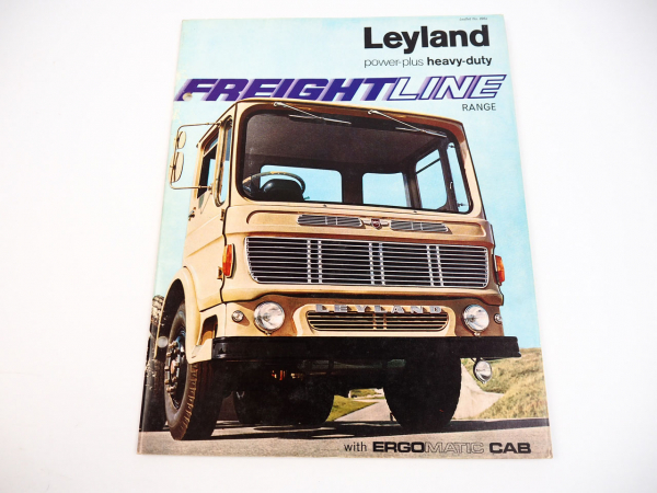 Leyland Freightline truck models with ergomatic cab brochure 1966 Prospekt