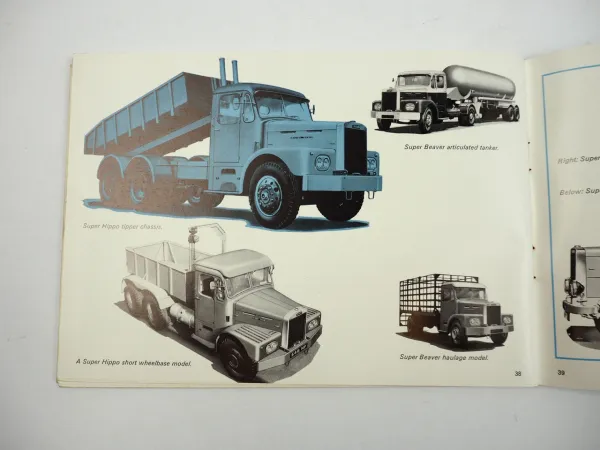 Leyland LKW Nutzfahrzeuge Gesamtprogramm Prospekt Brochure 1965 engl.