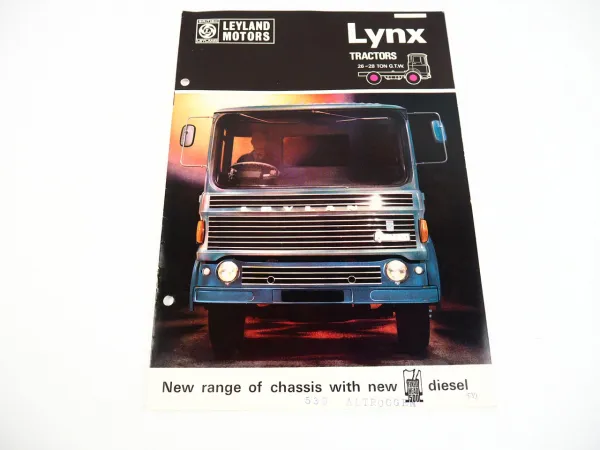 Leyland Lynx LX 50 26 28 TR ton tractor brochure 1969
