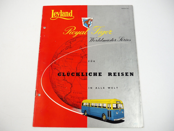 Leyland Royal Tiger Worldmaster Bus für glückliche Reisen Prospekt 1964 brochure