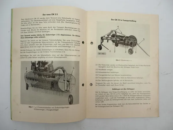 LFE OK5S Vielfach Heugerät Betriebsanleitung Ersatzteilliste Prospekt 1960