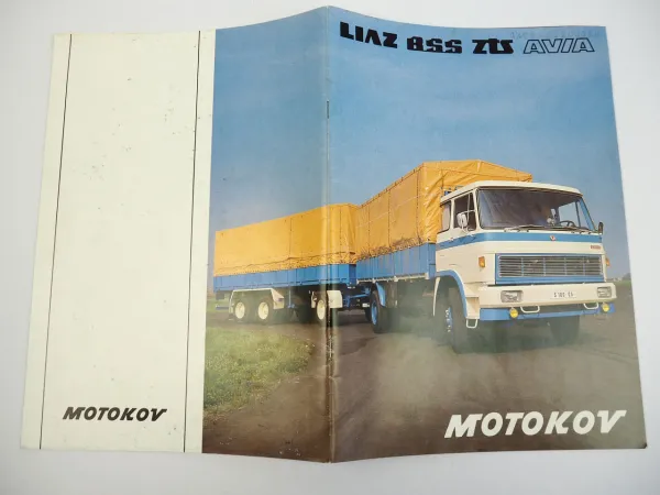 LIAZ 110 BSS ZTS Tanker Praga V3S PAOM-G Truck Brochure with 36 pages Motokov