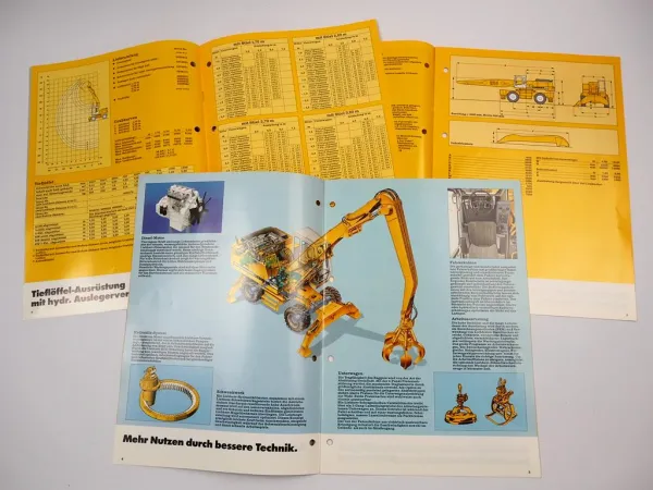 Liebherr A 902 954HD Hydraulikbagger Umschlaggerät Litronic 3x Prospekt 1996