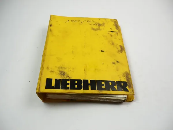 Liebherr A310 Typ 702 Bagger u Motor Ersatzteilliste Spare Parts List 1994