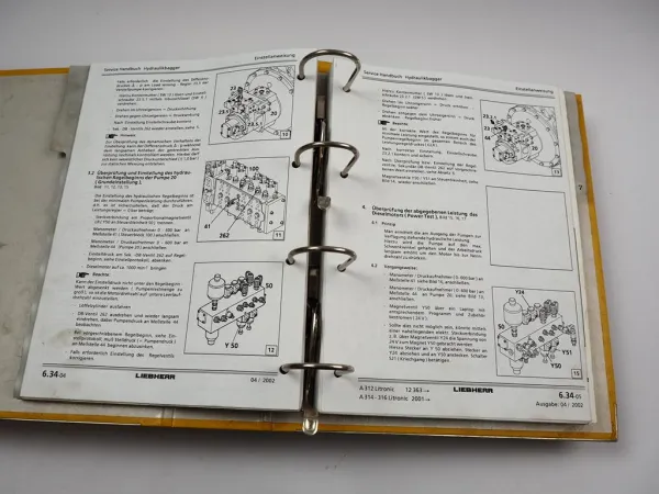 Liebherr A312 314 316 Litronic Service Handbuch Werkstatthandbuch Reparaturanleitung