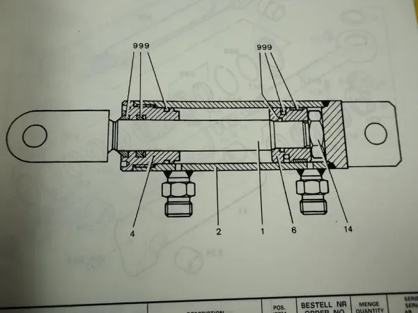 Liebherr A312 Typ 551 Bagger & Motor Ersatzteilliste Spare Parts List 1994